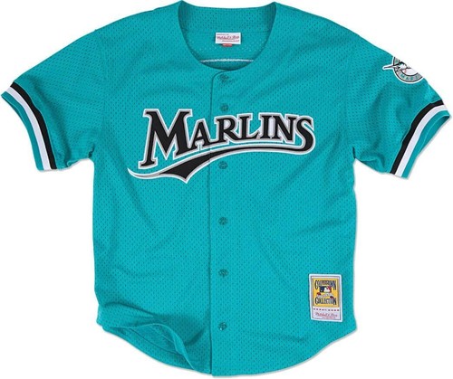 

MITCHELL - NESS MLB AUTHENTIC BATTING PRACTICE JERSEY - MARLINS 1995 ANDRE DAWSO, Teal