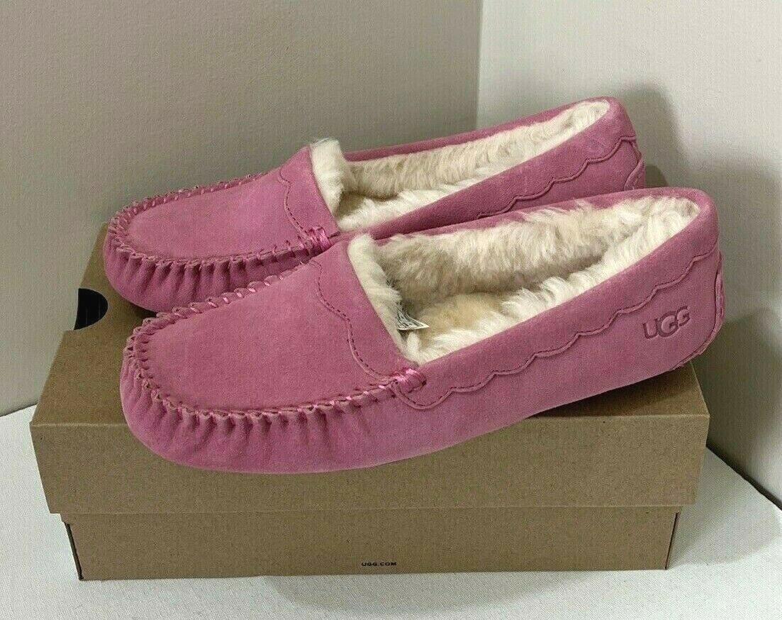 New UGG Scalloped Women Fashion Moccasin Slippers US Size 6