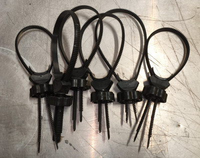 6 Stück Zugbandzwingen Multiclips Staubsackverschlüsse Griffbrett-Bandklemmen