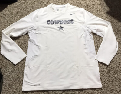 Nike Men s Dallas Cowboys Football COMPRESSION LS Shirt Sz. XL NEW 614170-100