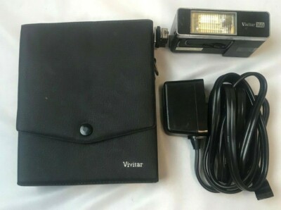  Vivitar 160 Electronic Flash With  Leather Case