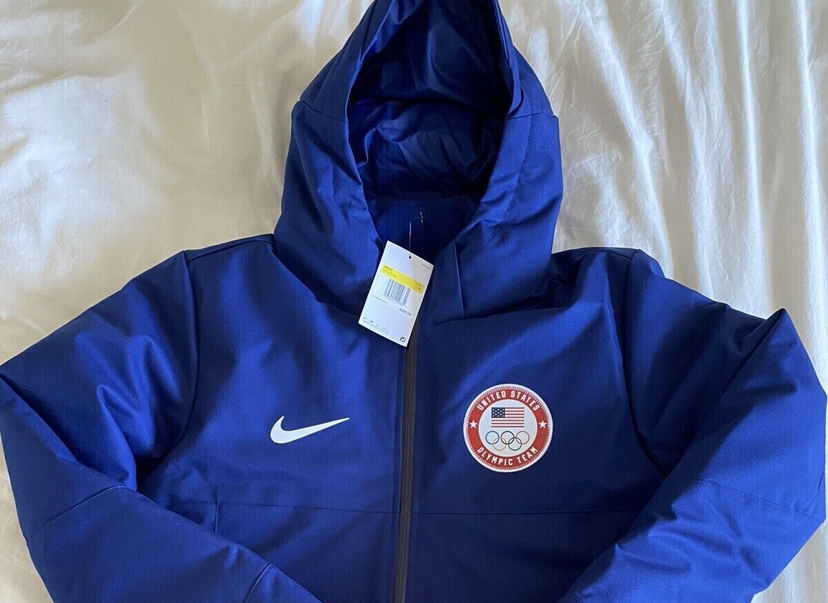 Nike 2022 Team USA Olympic Winter Snow Hooded DOWN Parka