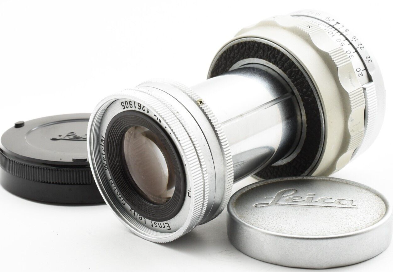 Leica Elmar M 90mm F4 Collapsible MF Lens From Japan *Very Leica Elmar M 90mm F4 Collapsible MF Lens From Japan *Very