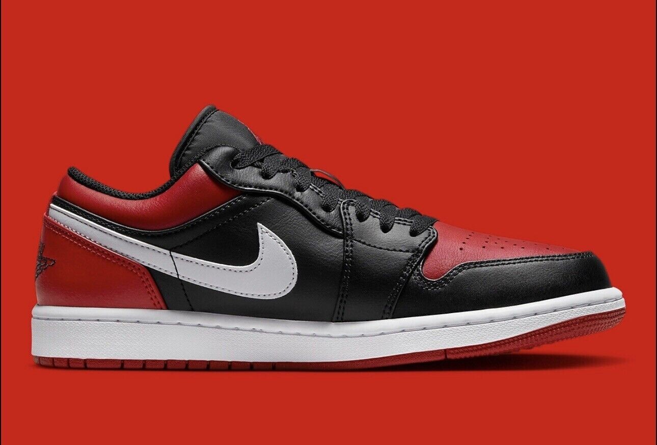 Nike Air Jordan 1 Low ✓Alternate Bred Toe✓ White Red Black