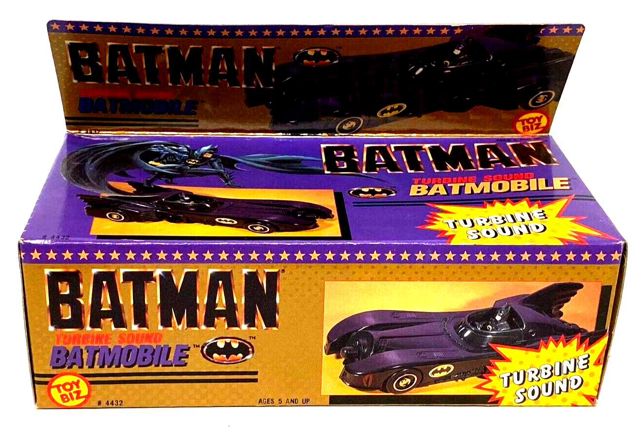 Toy Biz: Batman Turbine Sound Batmobile Car 1989 w/ Box Michael Keaton MISB