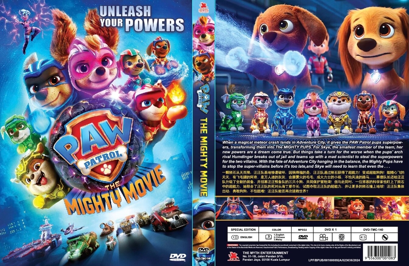 Paw Patrol The Mighty Movie ~ All Region ~ English Dubbed