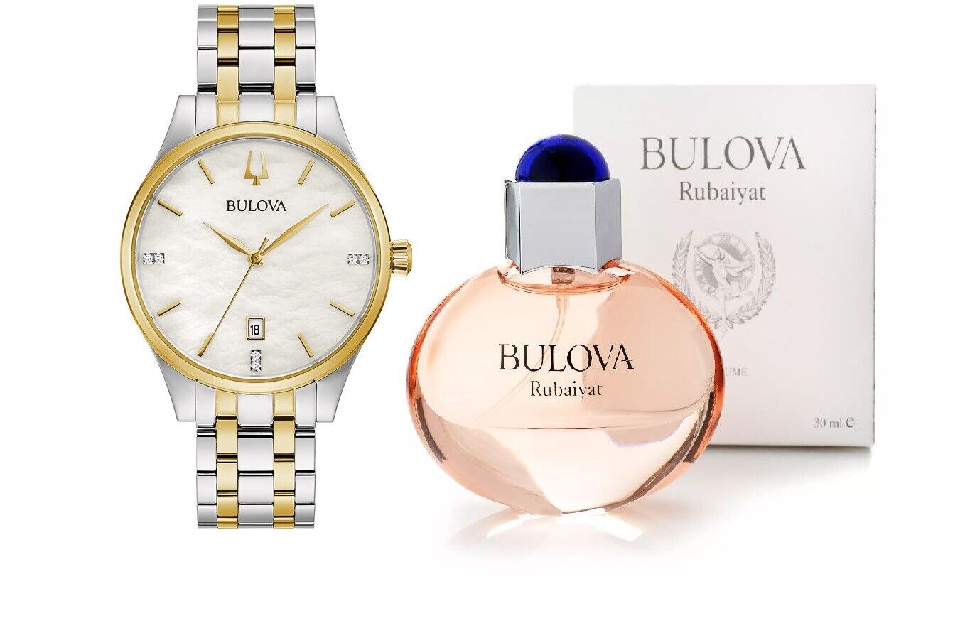 Bulova Women's Quartz Silver Gold Diamond Accent Watch Bulova Women's Quartz Silver Gold Diamond Accent Watch