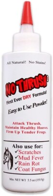 No Thrush Dry Powder Treatment for Horses by Four Oaks Farm Ventures - 5.5oz