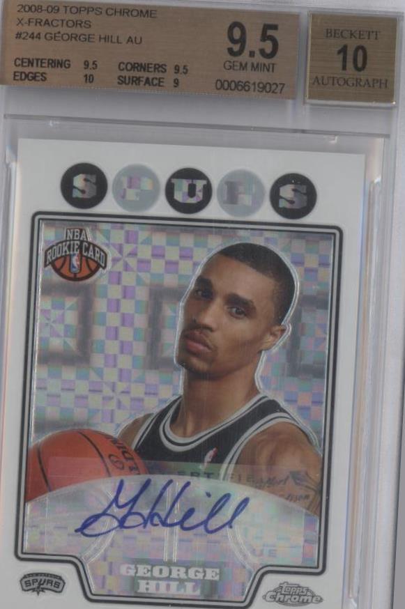 2008-09 Topps cromado - George Hill #244