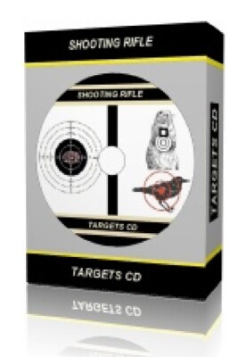SHOOTING TARGETS DESIGNS CD PRINT YOUR OWN TARGETS HUNTING AIR RIFLE 1ST UK