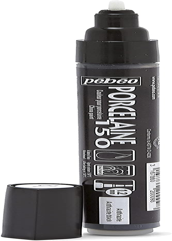 Porcelaine 150 Assorted China Paint Bullet Tip Markers-Anthracite Black DIY Arts