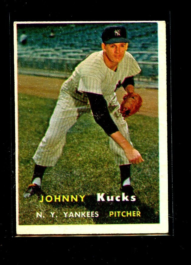 1957 TOPPS #185 JOHNNY KUCKS YANKEES EX E07730 | eBay