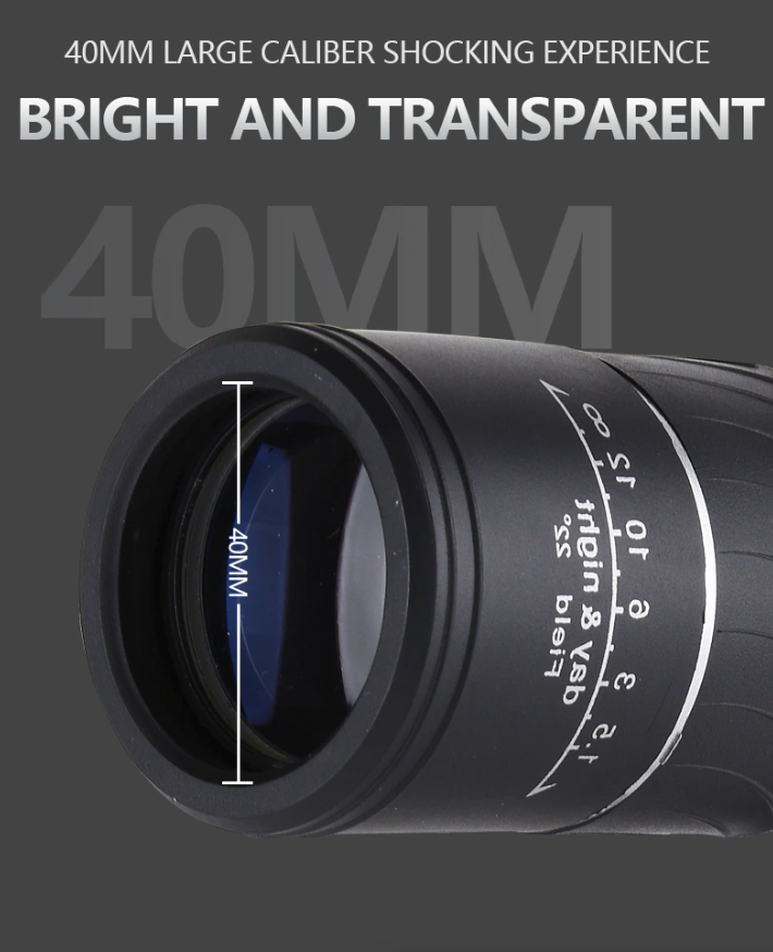 40X60 Monocular Binoculars With Night Vision BAK4 Prism High Power Waterproof