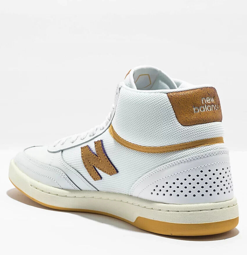 NEW BALANCE NUMERIC 440 HIGH SIZE 10 WHITE YELLOW MEN'S