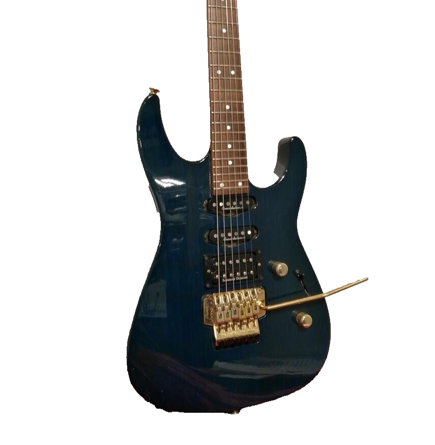 Grover Jackson日本製 ブルー Grover Jackson] Soloist See Through Blue Electric Guitar