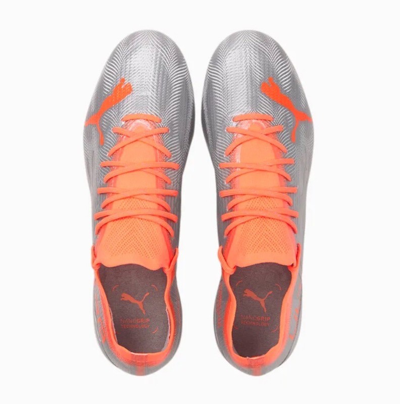 Puma Ultra 1.4 FG AG Soccer Cleats Shoes Silver 106694-01 Mens