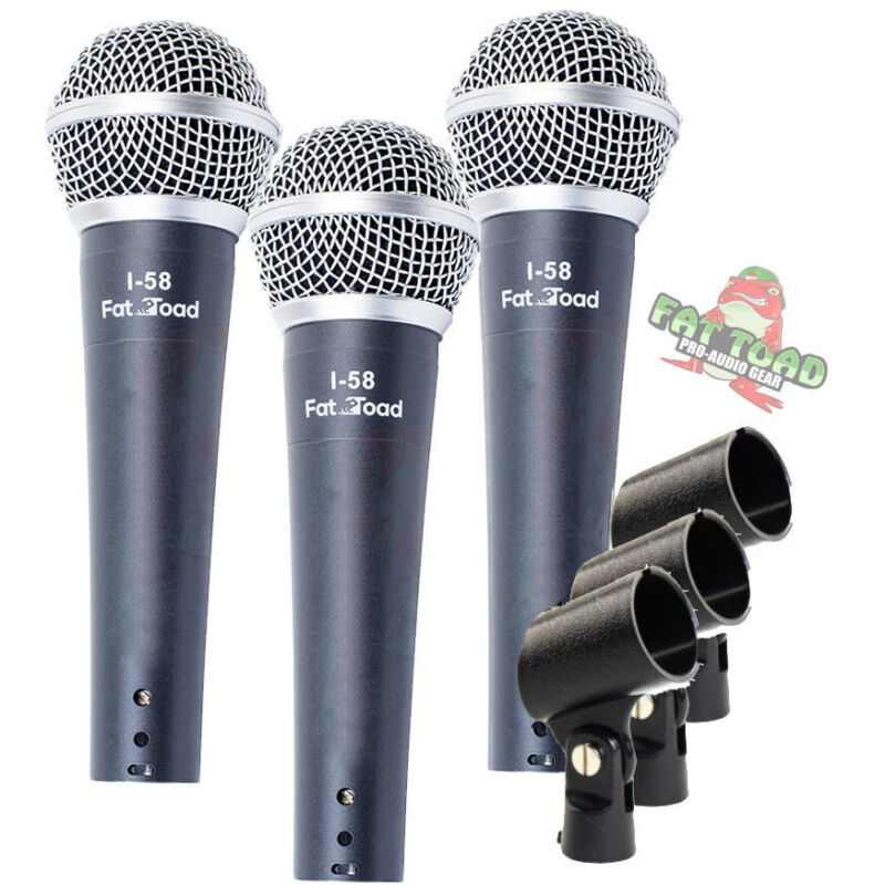 Unidirectional Vocal Microphones - DJ Singing Handheld Recording Studio Mic PACK