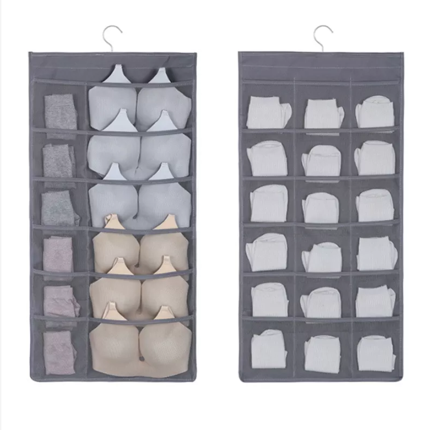 Closet Hanging Organizer Underwear Bra Sock Mesh Hanging Storage Bag Dormitory