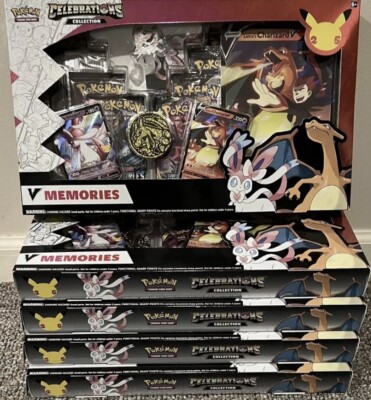 5x LOT - Pokemon Celebrations V Memories Collection - New, Factory Sealed!!!
