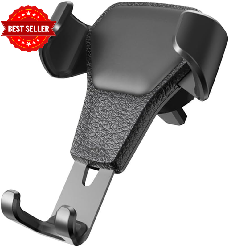 Automobile Air Vent Phone Holder Black One-Hand Operation Car Mobile Stand with