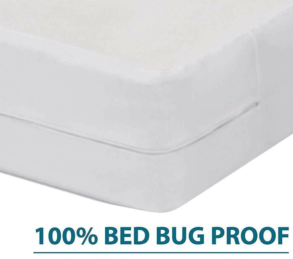 BEDBUG + WATERPROOF Mattress Encasement Zippered HypoAllergenic PROTECTOR Cover