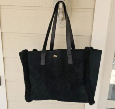 Nwot Ugg Charlee Tote Bags forWomen in Black suede black tote bag