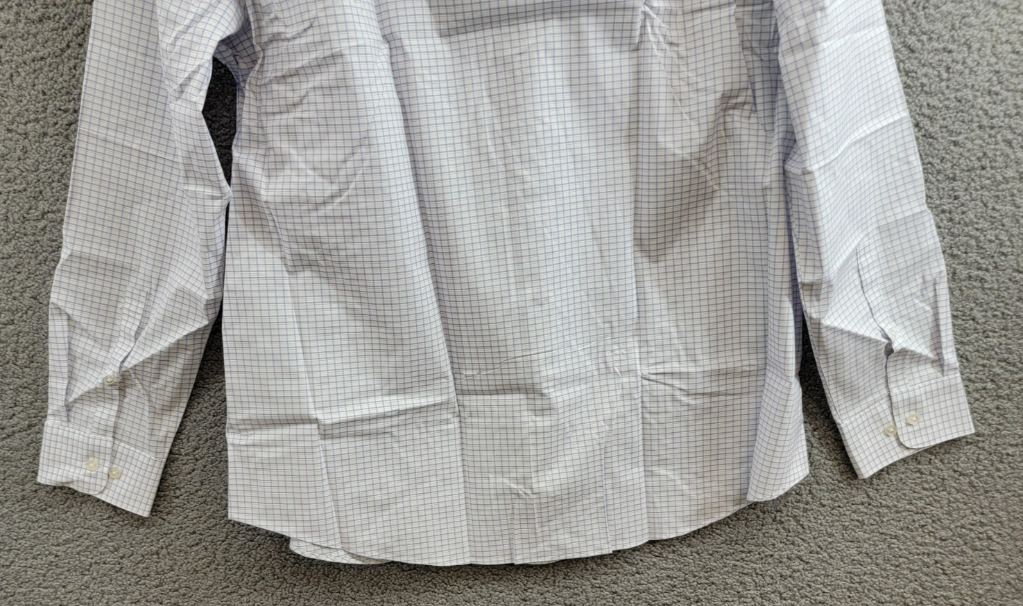 Calvin Klein Steel + Regular Fit Stretch Dress Shirt Men's 17.5 34-35 Blue L/S - Picture 17 of 19