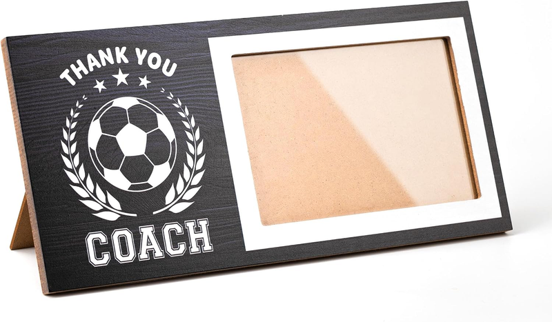 Soccer Picture Frame Thank You Coach Gift Fits 4X6 Inches Photo