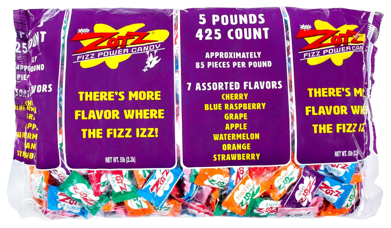 Fizz Power Candy Assorted - Fruit Flavored Hard Candy with a Fizzy