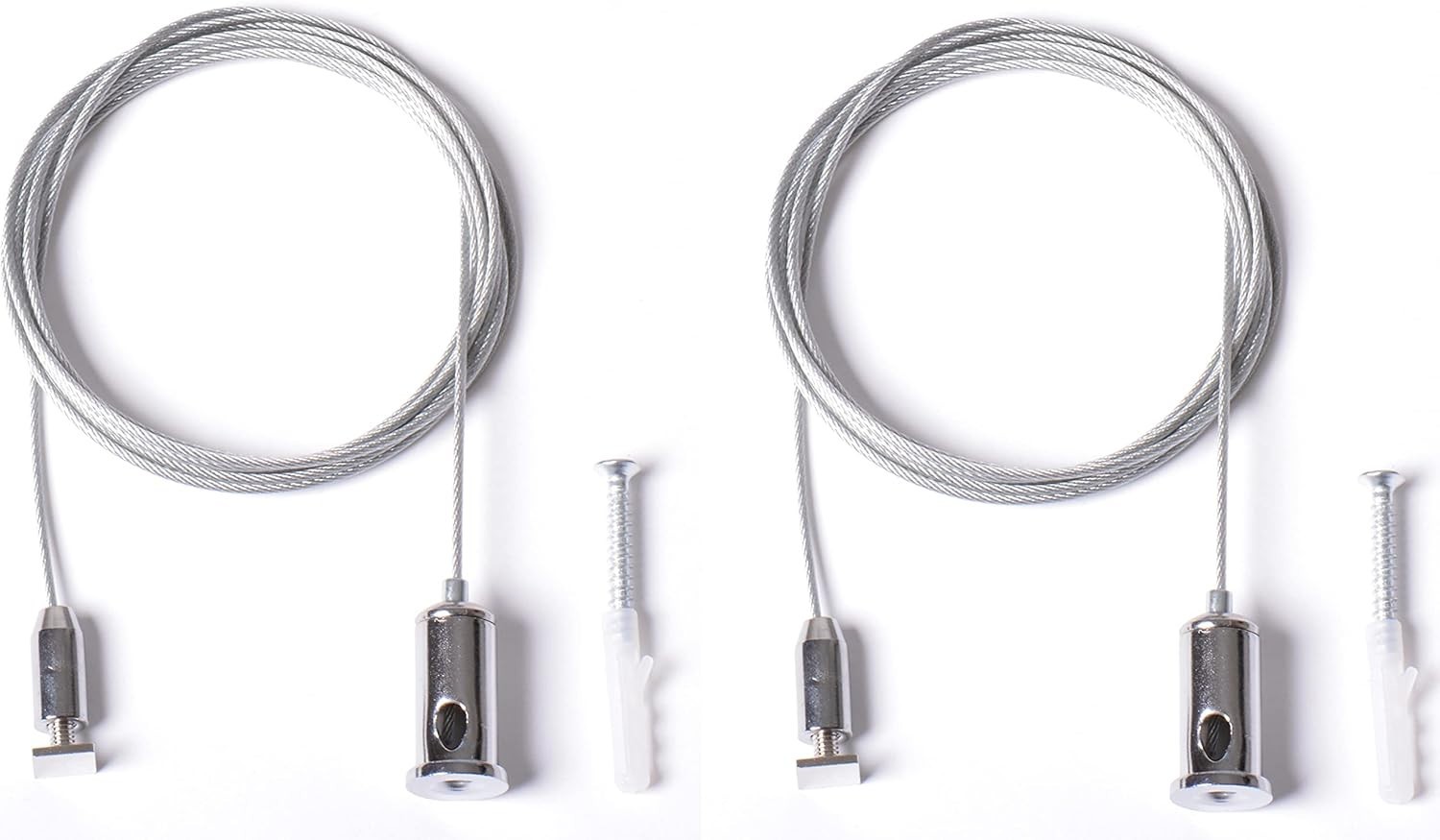 Set 2 CAVI SOSPENSIONE 2m per sospendere a soffitto profili modello 3535R M2H1