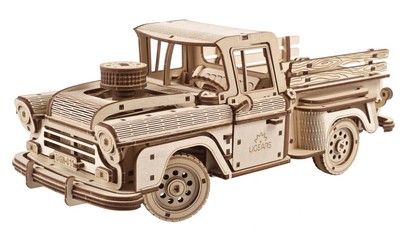 UGEARS Mechanical 3D Puzzle Wooden PICKUP LUMBERJACK Model for self-assembly 