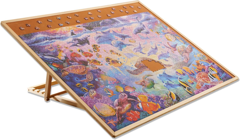 S - Fully Assembled Puzzle Easel - Jigsaw Puzzle Accessory -