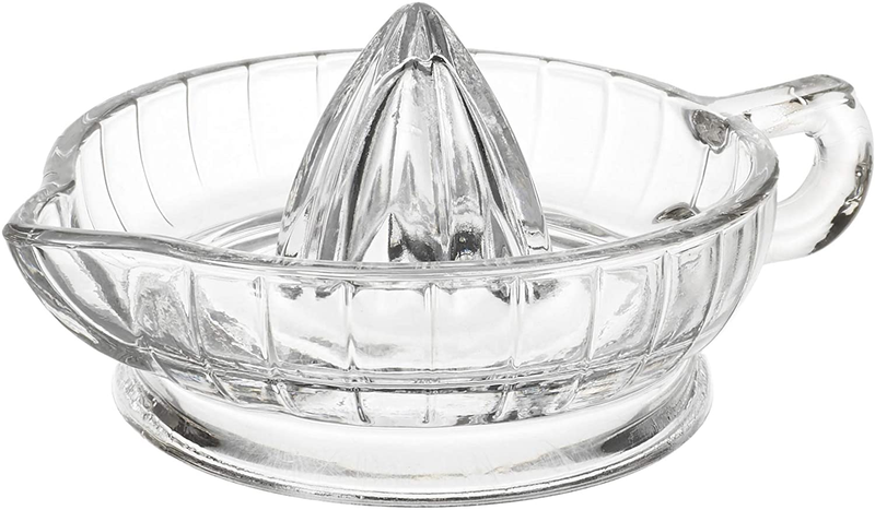 HIC Citrus Juicer Reamer with Handle and Pour Spout, Heavywe