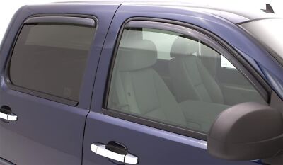 For 2007-2013 Chevy Silverado GMC Sierra Crew Cab In-Channel Smoke Window Visor*
