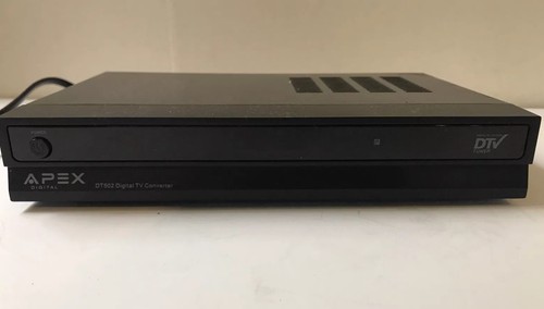 Apex DT502 Digital TV Converter Box w Original Box Remote and Manual