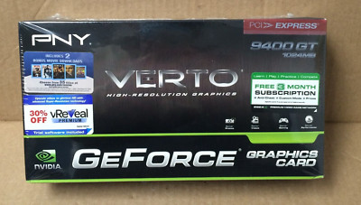 PNY NVIDIA GeForce 9400 GT (VCG941024GXEB) 1024MB DDR2 SDRAM PCIex16 Graphics