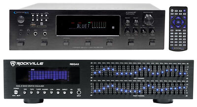 Technical Pro 6000 Watt 6-Zone, 12 Speaker Home Theater Bluetooth Receiver+EQ