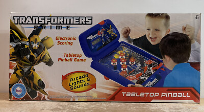 VTG Hasbro Transformers Prime Table Top Electronic Pinball Game Open Box