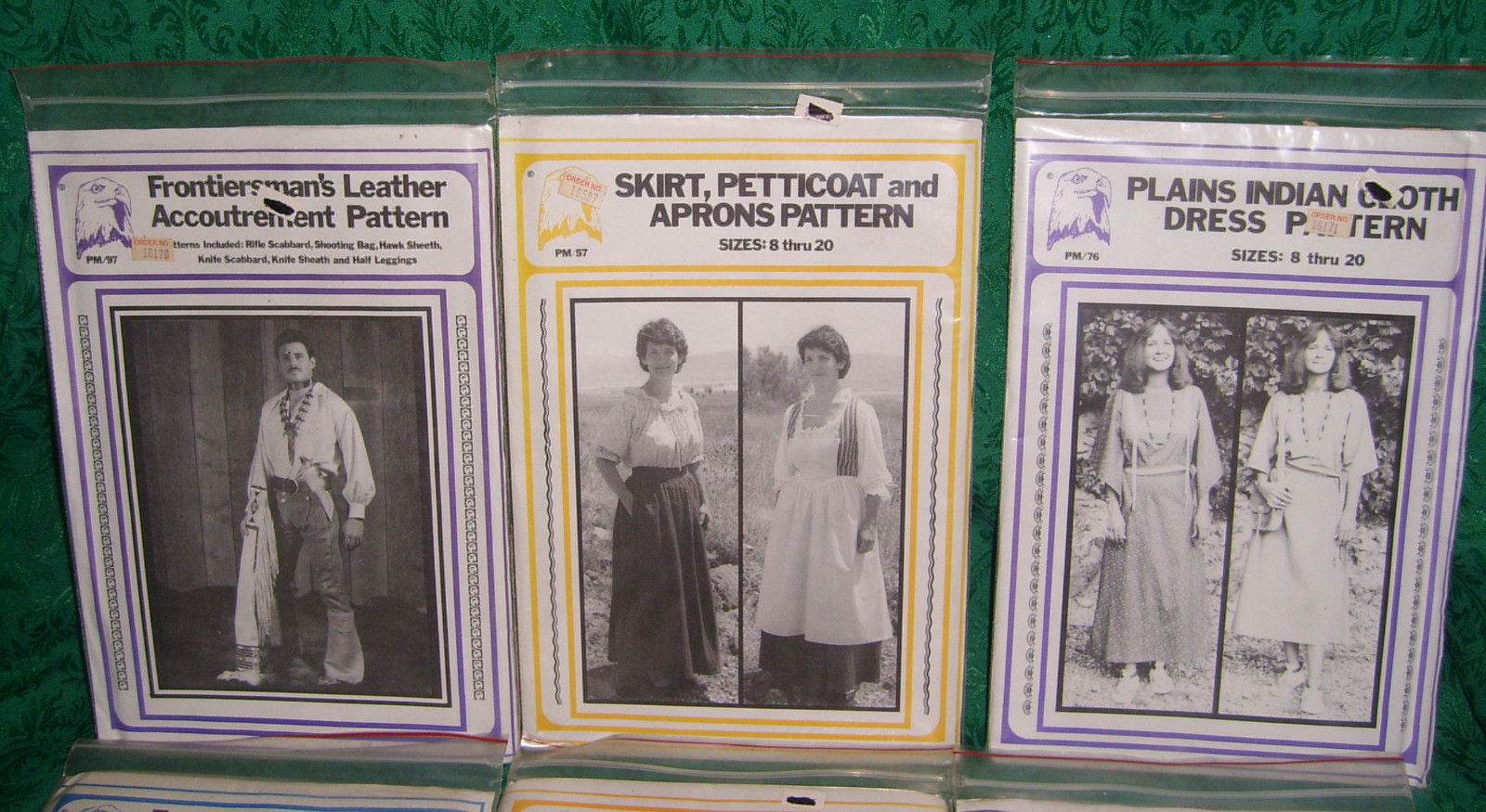 6 Adult EAGLE'S VIEW Costume Sewing Pattern Lot Re-Enactment Frontier Theater