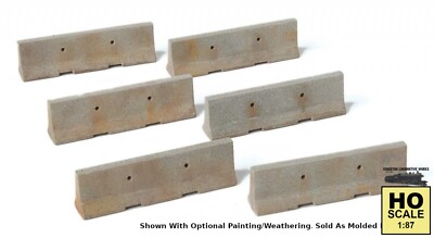Walthers SceneMaster 949-4175 HO Jersey Barriers Kit (24/pkg)