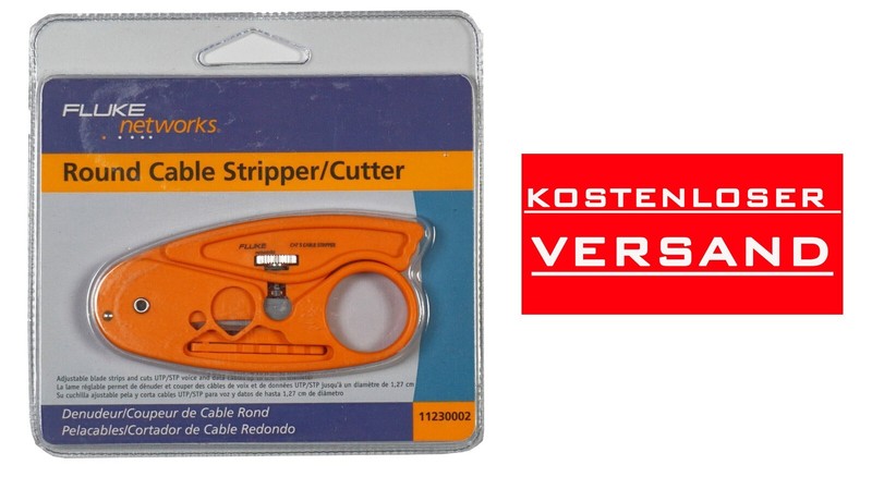 Fluke Networks 11230002 Kabel-Crimper Draht- Et Kabel-Abisolierzange