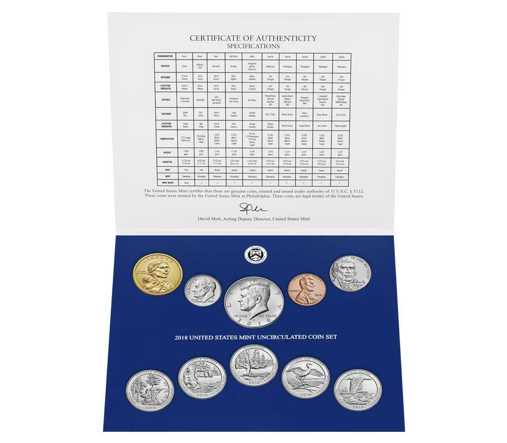 (Lot of 10) 2018 United States Mint Uncirculated Coin Set Sets 18RJ