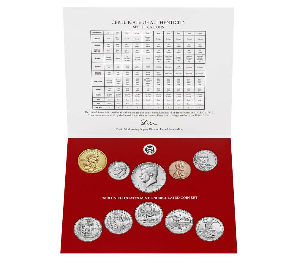 (Lot of 10) 2018 United States Mint Uncirculated Coin Set Sets 18RJ