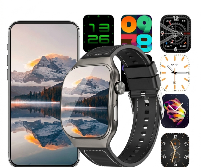2.01 Inch Curved Screen Men'S Smart Watch Bluetooth 5.3 HD Call Multiple Sports Modes Woman Watch Gift