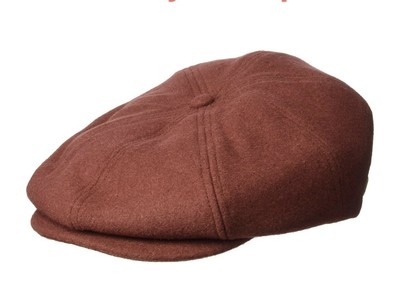 BRIXTON Brood Newsboy Wool Blend Hat Small