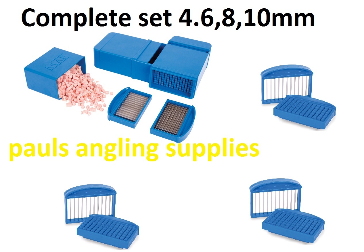 Map Complete Set of Fishing Meat Cutter Cutters 4,6,8 and 10mm Blades