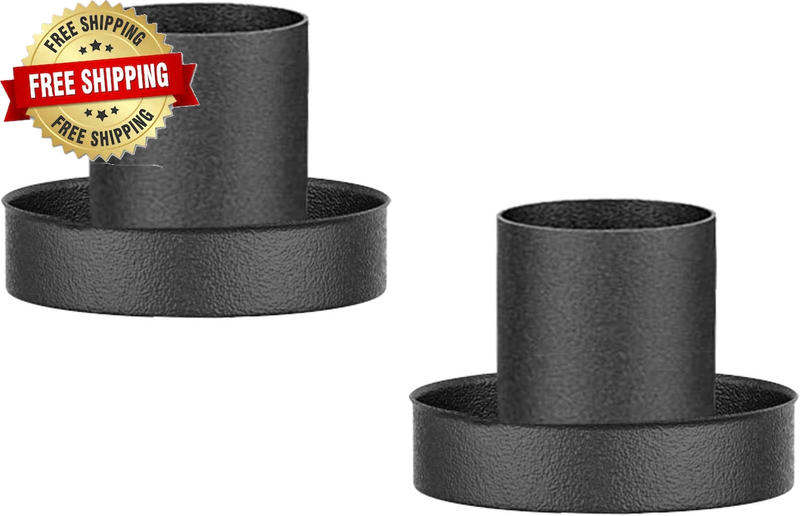 Smtyle Black Taper Candle Holders Set of 2 Elegant and Modern Candlestick Holde