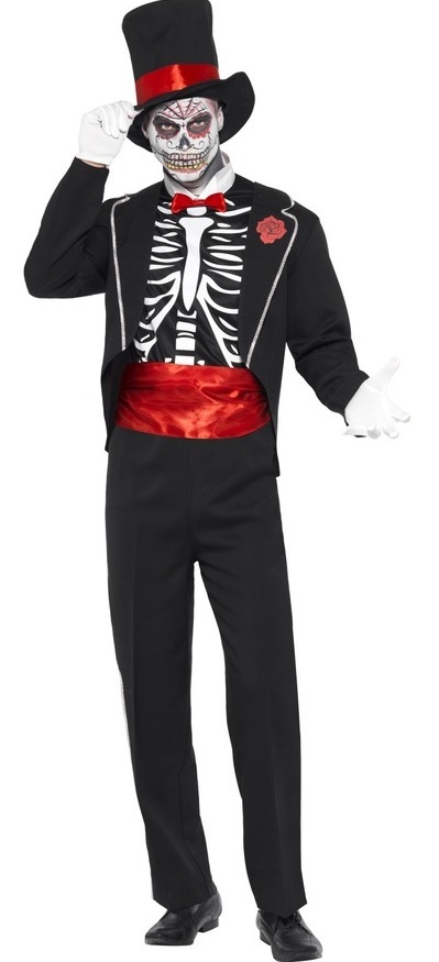 COSTUME UOMO RAGGI X TG.M Corpo Umano Scheletro Carnevale Halloween 21622M