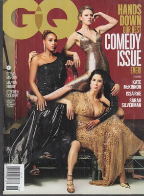 GQ 6 2018 Comedy Issue: Steve Martin Colbert McKinnon Silverman Issa Rae +