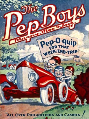 Pep Boys Advertising Metal Sign